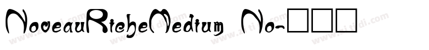 NoveauRicheMedium No字体转换